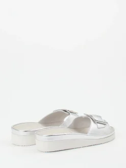 – Pantoletten aus Metallicleder in-Semler Clearance