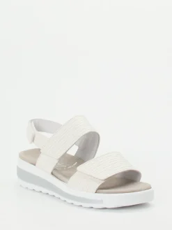 – Sandale aus geprägtem Leder-Semler