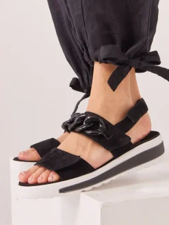 – Sandale aus Veloursleder-Semler Hot