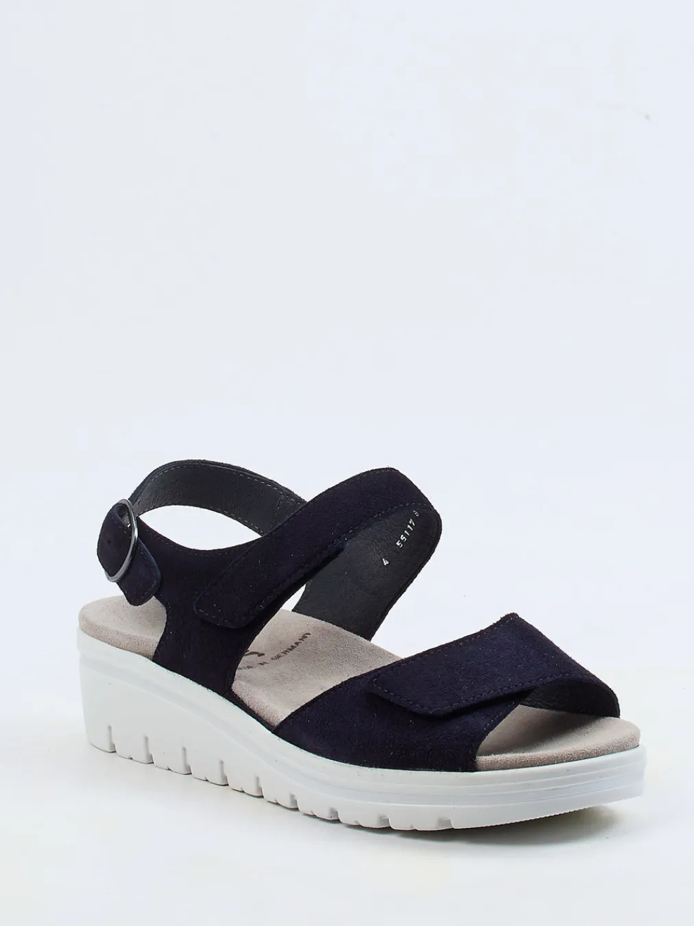 – Sandalen aus Veloursleder Dunkel-Semler New