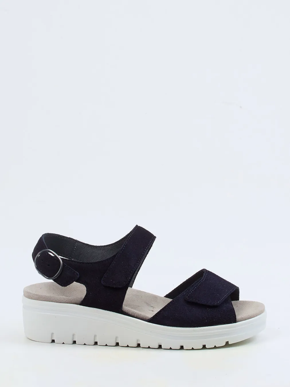 – Sandalen aus Veloursleder Dunkel-Semler New