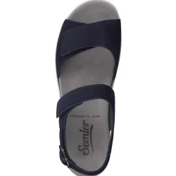– Sandalen aus Veloursleder Dunkel-Semler New