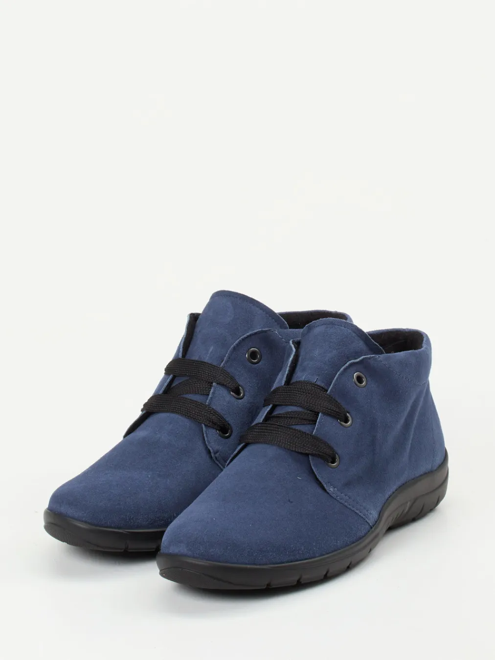 – Schnür-Bootie aus Veloursleder jeans-Semler Online