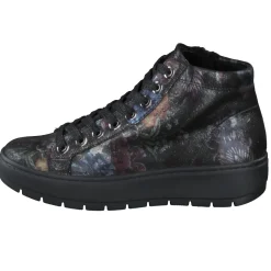 – Schnürboots aus geprägtem Leder floral-Semler Sale