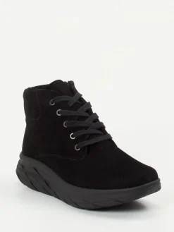 – Schnür-Boots aus Veloursleder-Semler Outlet