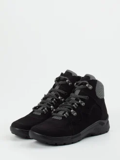 – Schnürstiefelette aus Nubukleder-Semler New