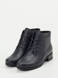 – Schnürstiefeletten aus Kalbleder Dunkel-Semler Hot