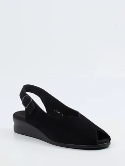 – Slingback-Sandale aus Veloursleder-Semler Hot