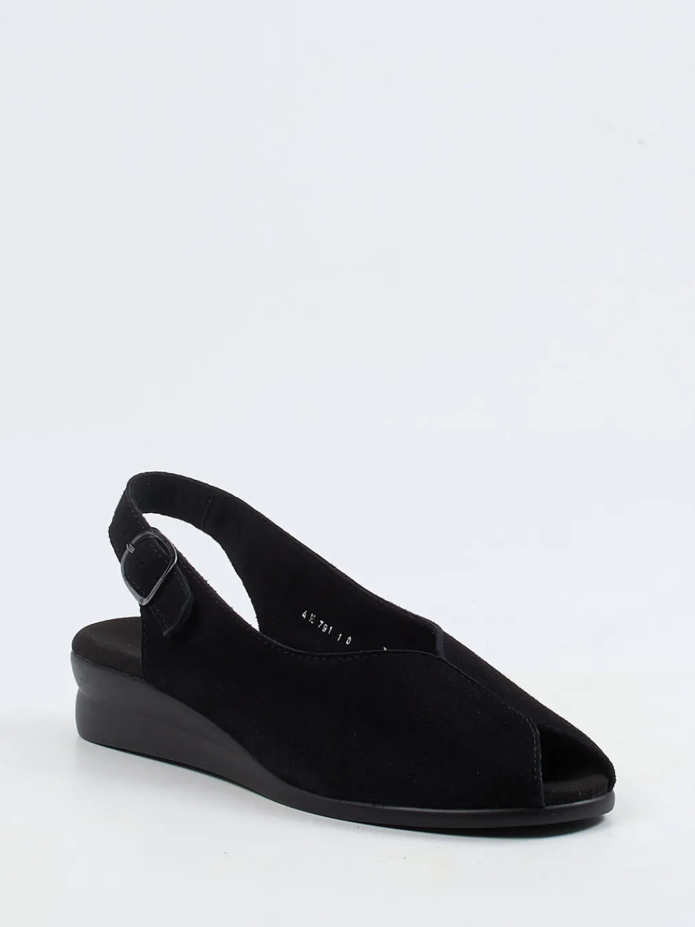 – Slingback-Sandale aus Veloursleder-Semler Hot