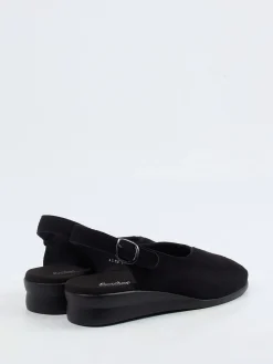 – Slingback-Sandale aus Veloursleder-Semler Hot