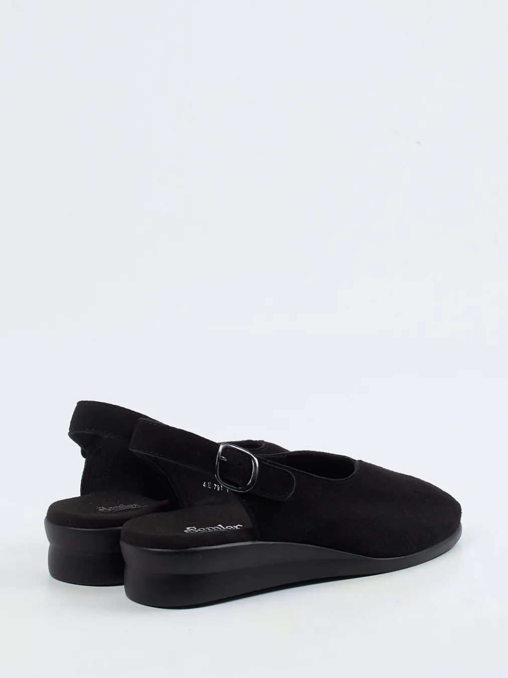 – Slingback-Sandale aus Veloursleder-Semler Hot