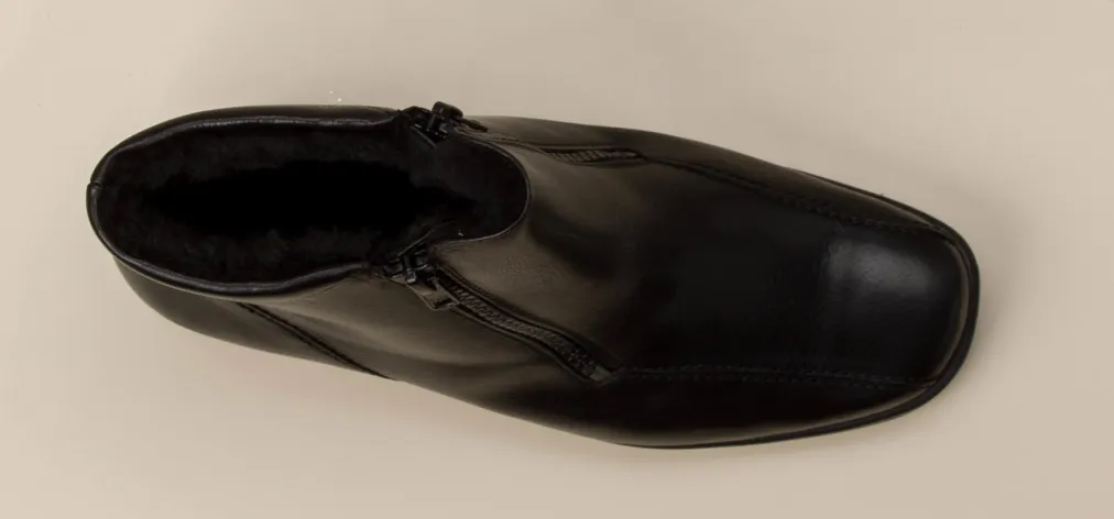 – Warmfutter-Stiefelette aus Kalbleder-Semler Outlet