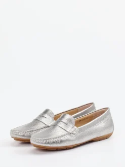 – Penny Loafer aus Metallic-Kalbleder lber-Si Online