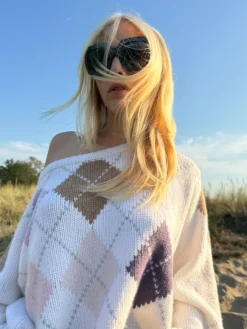 Simone Bruns – Strickpullover aus Cashmere wollweiß-Simone Bruns Cashmere Couture Clearance