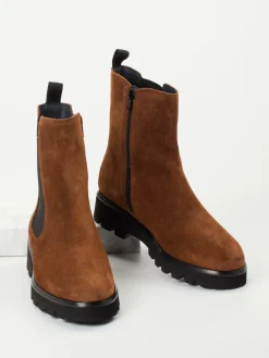 – Chelsea-Stiefeletten aus Veloursleder-Sioux New