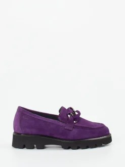 – Chunky Loafer aus Veloursleder Violett-Sioux Clearance