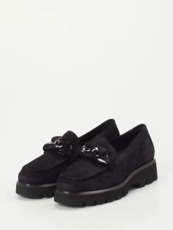 – Chunky-Loafer aus Veloursleder Tiefschwarz-Sioux Sale