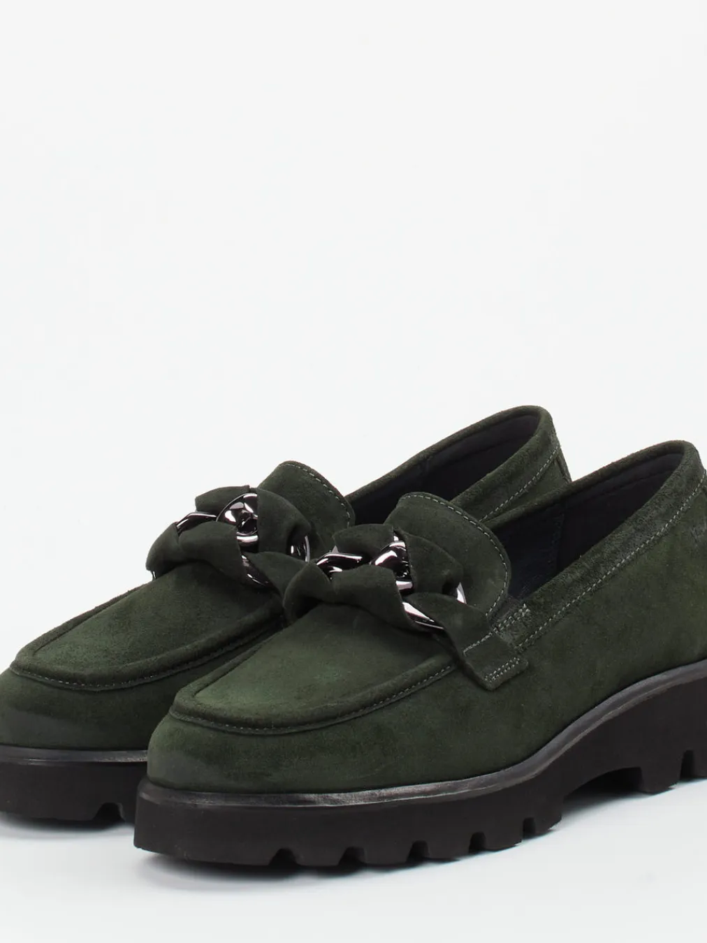 – Chunky-Slipper aus Veloursleder Tannen-Sioux Discount