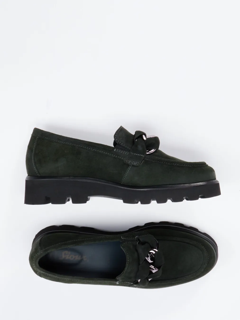 – Chunky-Slipper aus Veloursleder Tannen-Sioux Discount