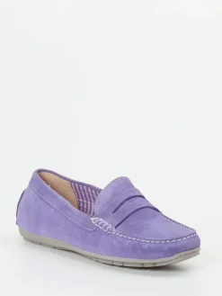 – Damen-Loafer aus Veloursleder Lavendel-Sioux Discount
