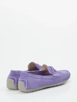 – Damen-Loafer aus Veloursleder Lavendel-Sioux Discount