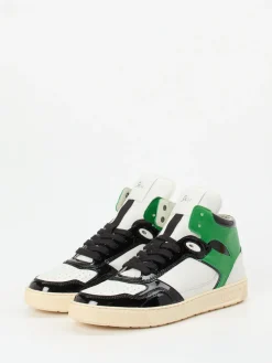 – High-Top Sneaker aus Kalbleder und Lackleder-Sioux Clearance