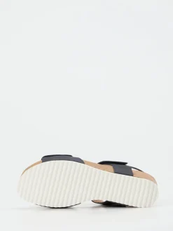 – Keilsandalette aus Kalbleder dunkel-Sioux Clearance