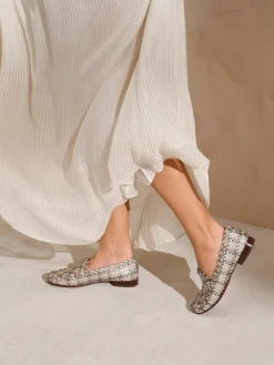 – Loafer aus Flechtleder mit Metallic-Finish-Sioux Clearance