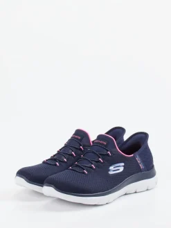 – Slip-On Sneaker aus Textil in Dunkel-Skechers Outlet
