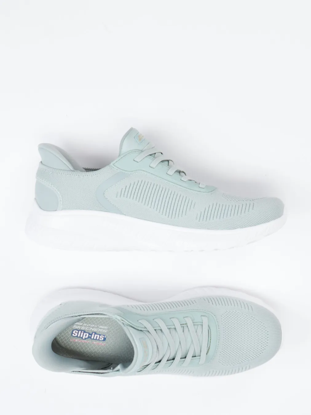 – Slip-On-Sneaker aus Meshtextil Pastellgrün-Skechers Outlet
