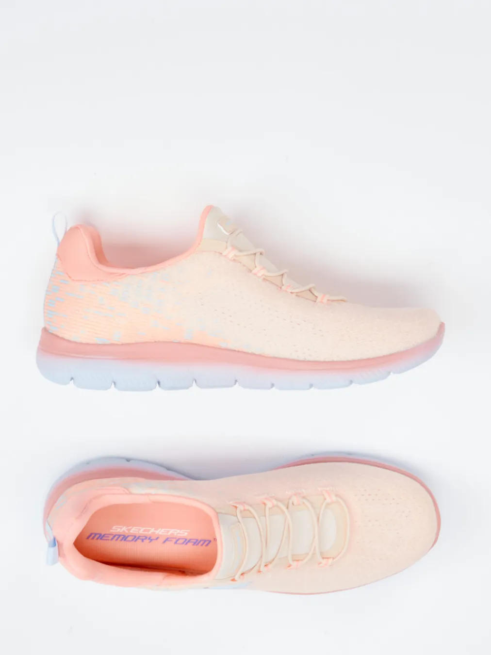 – Sneaker aus Textil in Pfirsichrosa-Skechers Hot