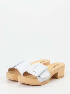 – Clogs aus Lammleder mit Holzsohle-Softclox New