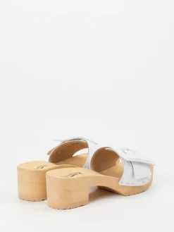 – Clogs aus Lammleder mit Holzsohle-Softclox New