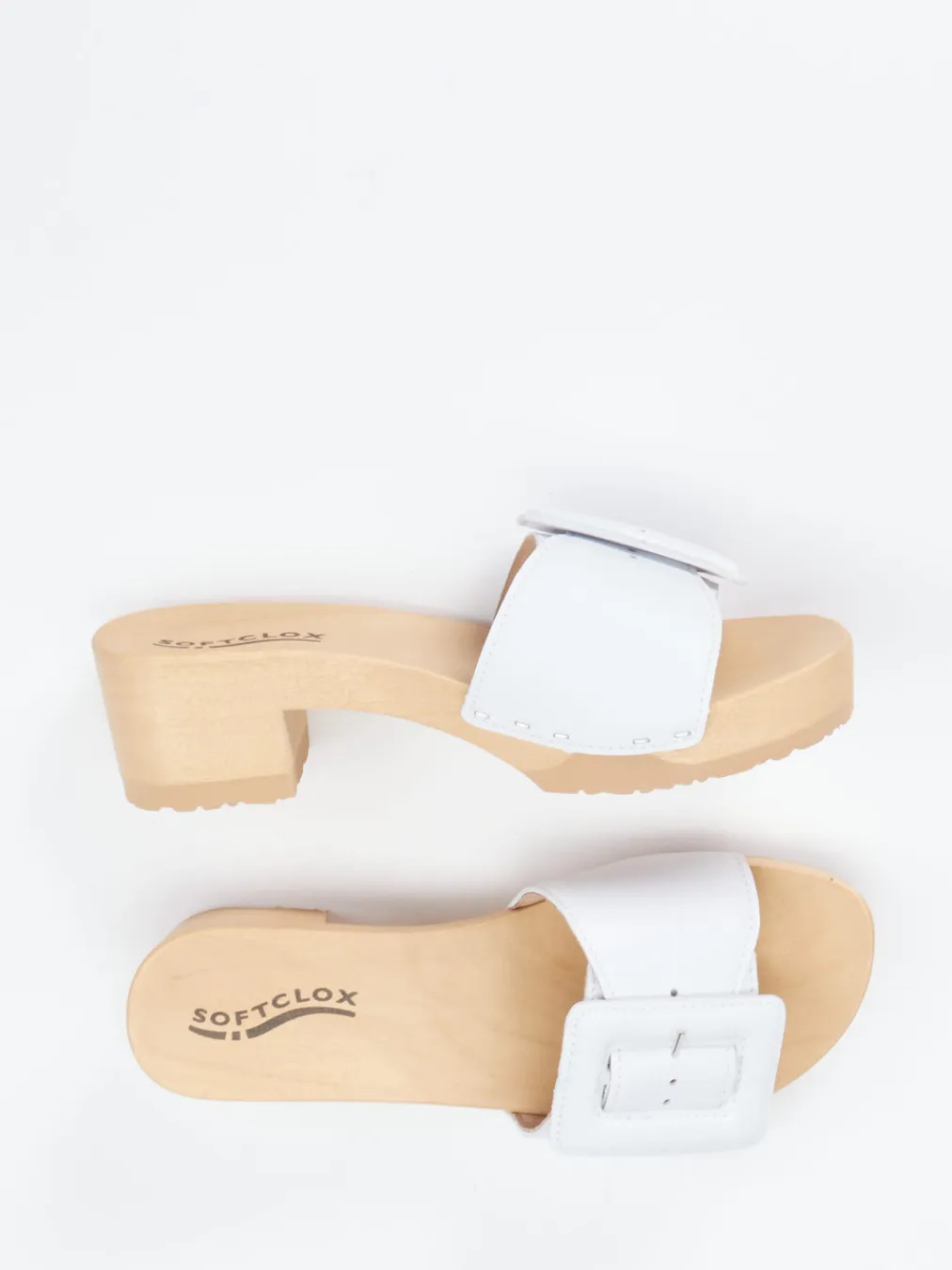 – Clogs aus Lammleder mit Holzsohle-Softclox New