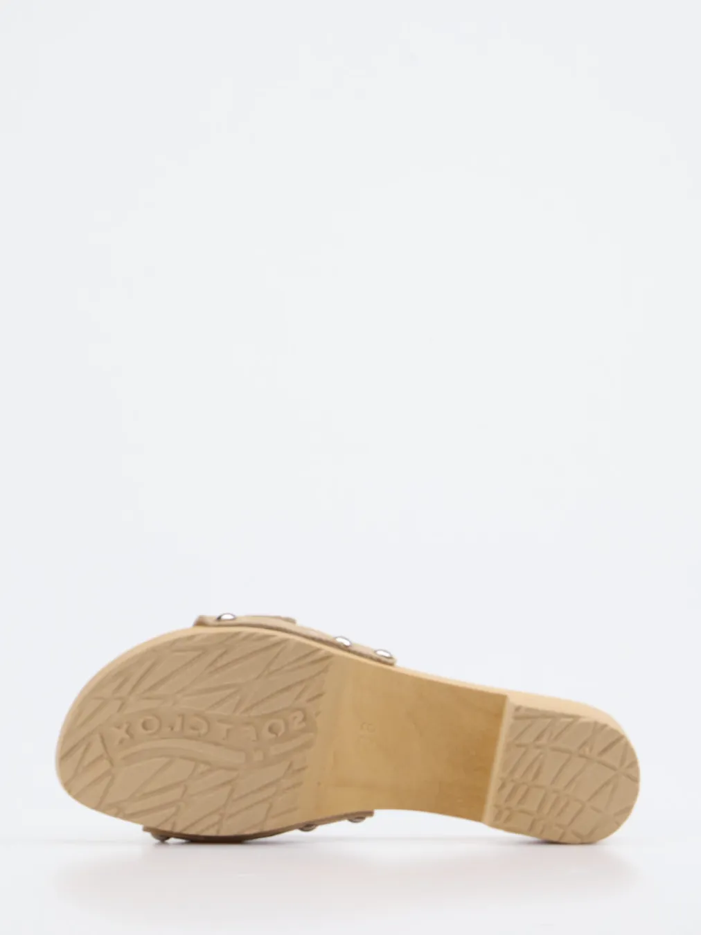 – Clogs aus Veloursleder in Beige-Softclox Best