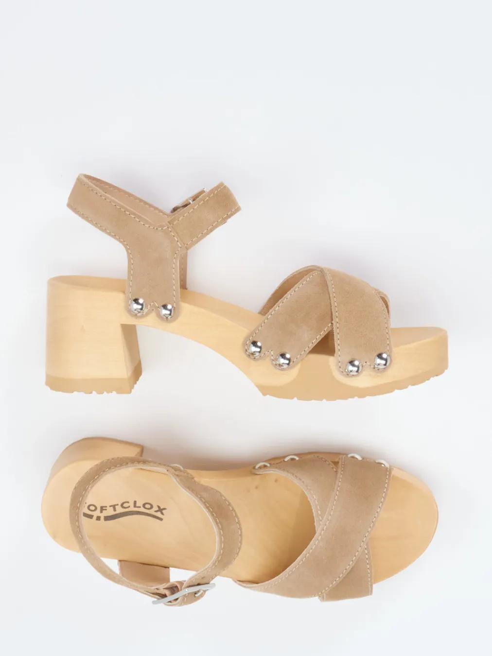 – Clogsandalen aus Veloursleder-Softclox Outlet