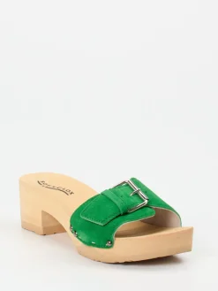 – Damen-Clogs aus Veloursleder-Softclox Online