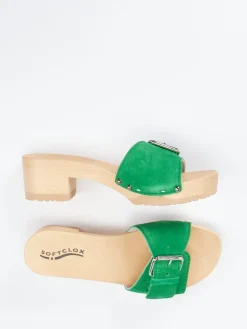 – Damen-Clogs aus Veloursleder-Softclox Online