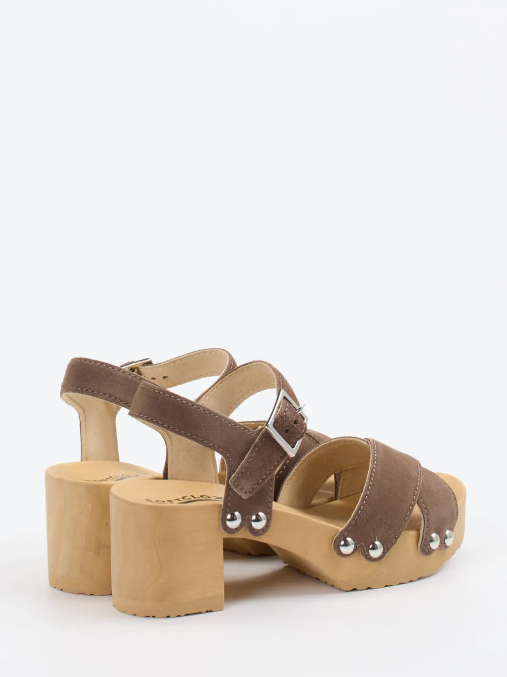 – Plateau-Sandalen aus Veloursleder-Softclox Online