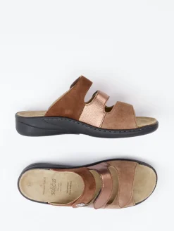 – Komfort-Pantoletten aus Veloursleder-Solidus