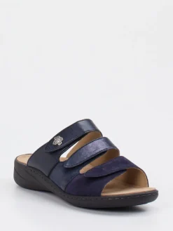 – Komfort-Pantolette aus Metallicleder-Solidus Outlet