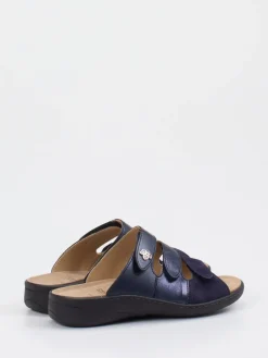 – Komfort-Pantolette aus Metallicleder-Solidus Outlet