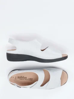 – Komfort-Sandale aus geprägtem Leder-Solidus Online