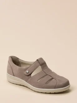 – Komfortschuh aus Nubukleder in Taupe-Solidus Online