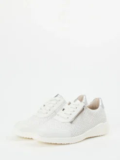 – Komfort-Sneaker aus Kalbleder Offwhite-Solidus