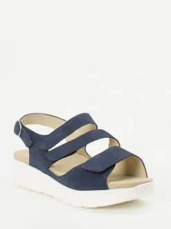 – Sandalette aus Nubukleder in Dunkel-Solidus Best