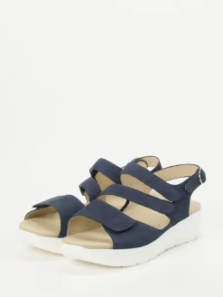 – Sandalette aus Nubukleder in Dunkel-Solidus Best