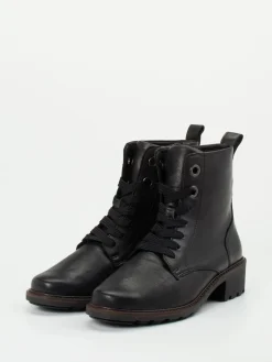 – Schnürboots aus Stretchleder in-Solidus