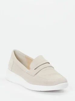 – Slipper aus Veloursleder in Cremebeige-Solidus Online