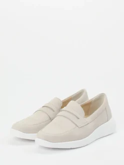 – Slipper aus Veloursleder in Cremebeige-Solidus Online